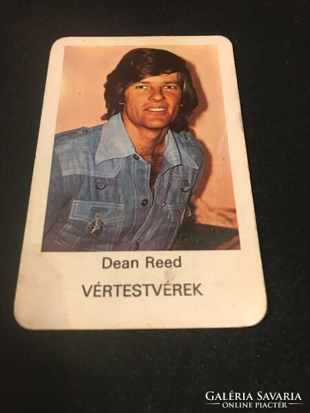 Kártyanaptár Dean Reed Vértestvérek  1977.MOKÉP Moziüzemi vállalat