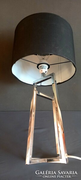 Huge Italy design chrome table lamp negotiable art deco