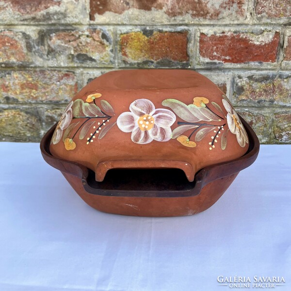 Herend majolica topf varma pot - earthenware pot - earthenware bowl - oven bowl - Roman bowl