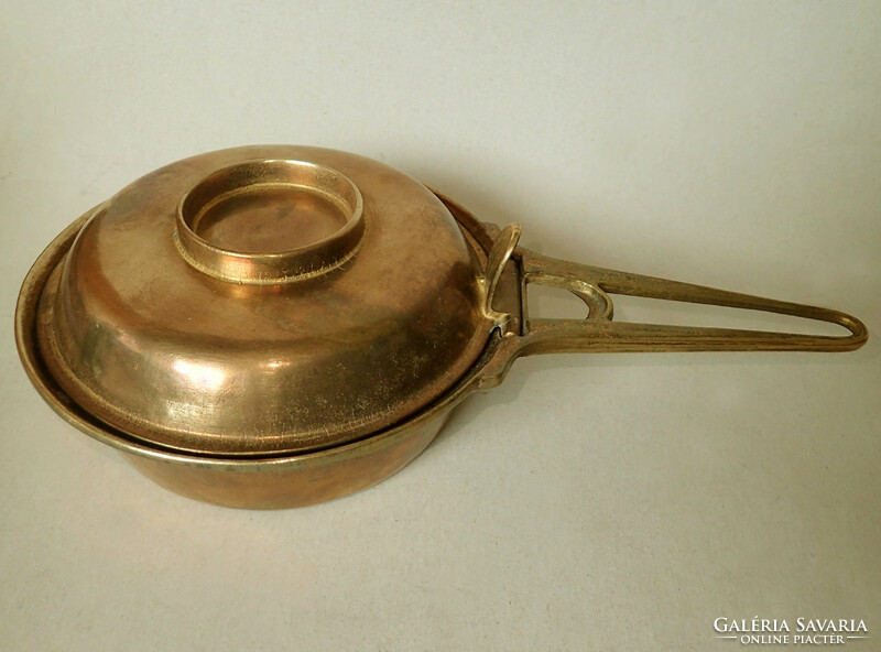 Rare old antique vintage lid handle copper pot handmade unique goldsmith handle lid lid