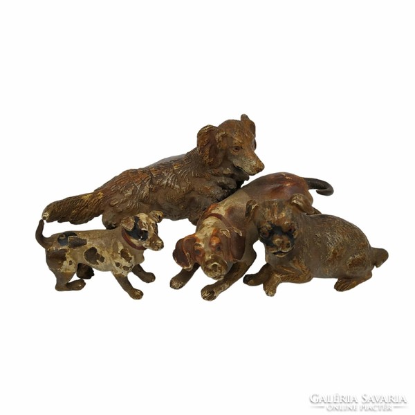 Viennese bronze dogs m00812