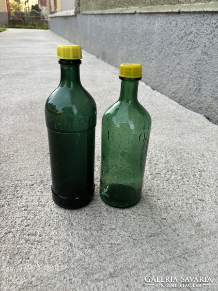 Retro Hypo Méreg  üveg  palack üveg nosztalgia  darab