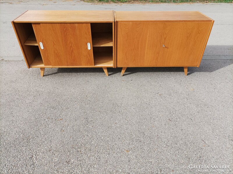 Mid century Czech chest of drawers, two-door version, part of the jiri jiroutech u-450 series