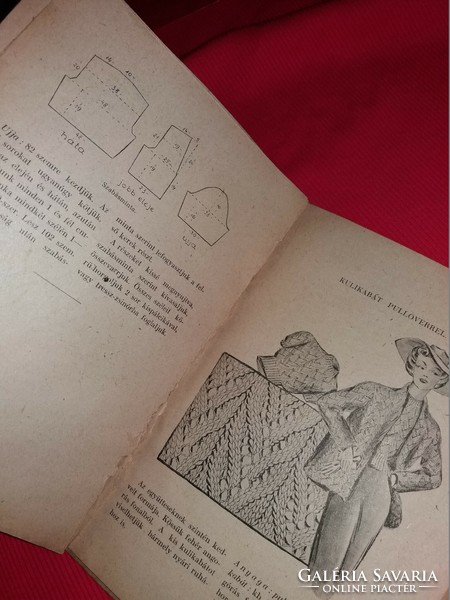 1948. Márta M. Recht: what to knit - needlework book with lace knitting according to the pictures