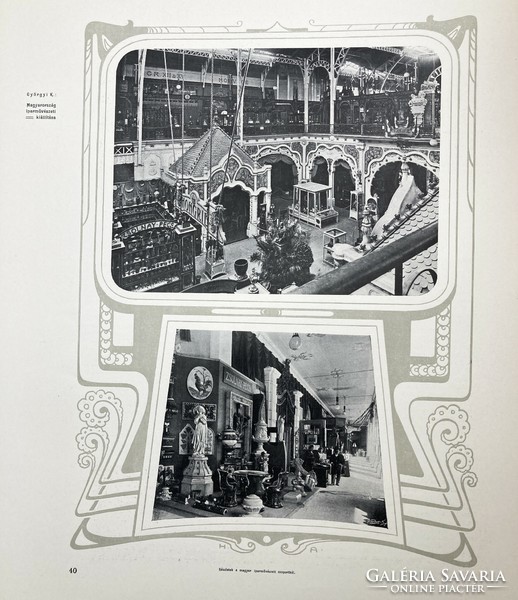 Hungary at the Paris International Exhibition, 1900 - with art nouveau imagery, collector's rarity