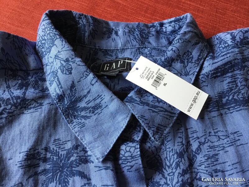Gap blouse (xl) American, with new label, topaz pattern, linen