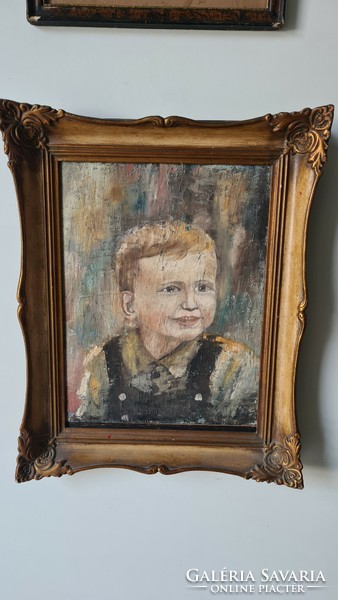 Little boy face painting