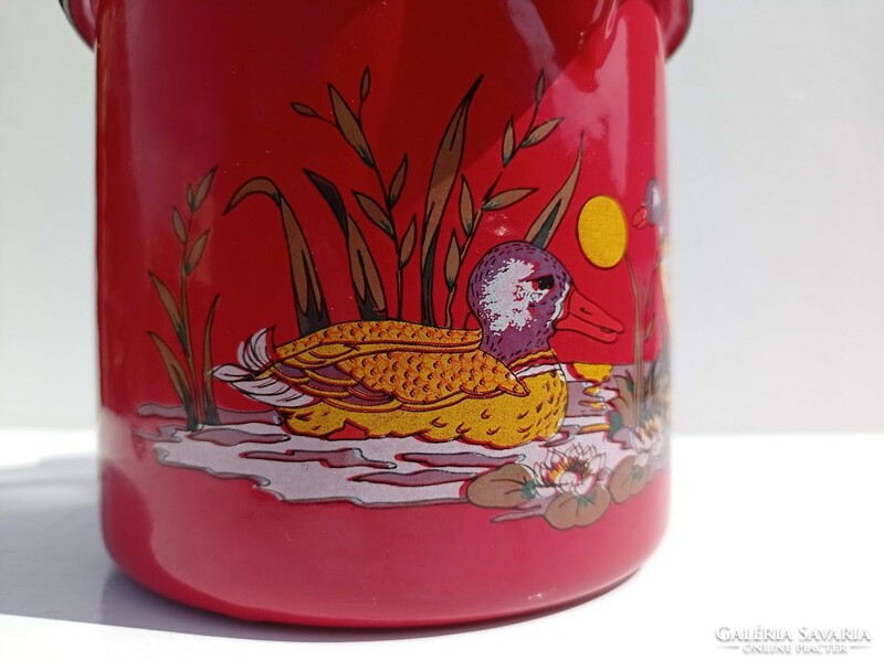 Red wild duck enamel spout