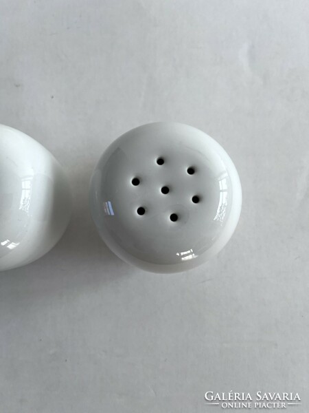 2 Great Plains porcelain saturn salt shaker, salt and pepper shaker, spice shaker, spice holder