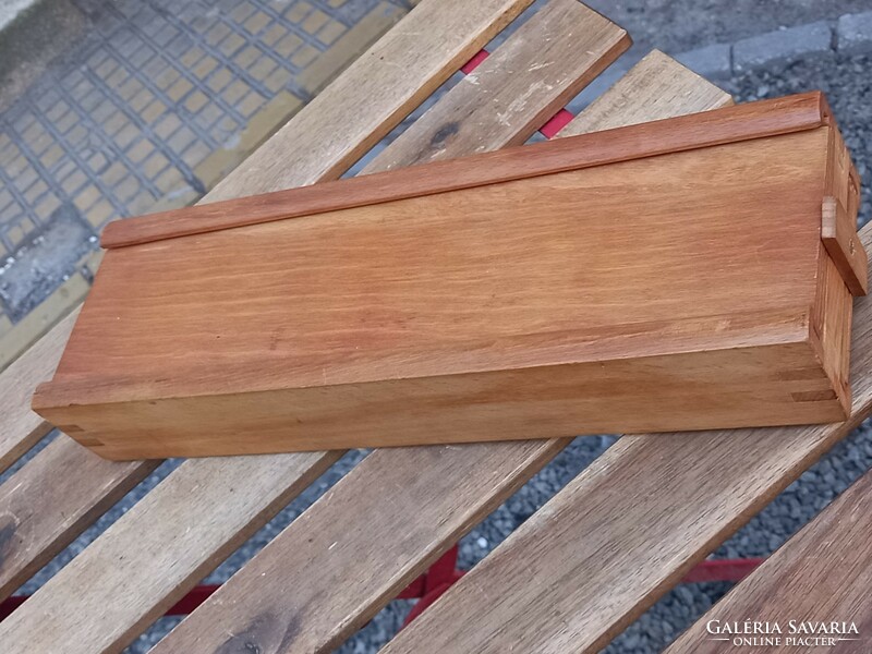 Midcentury retro board rummy in original wooden box, 