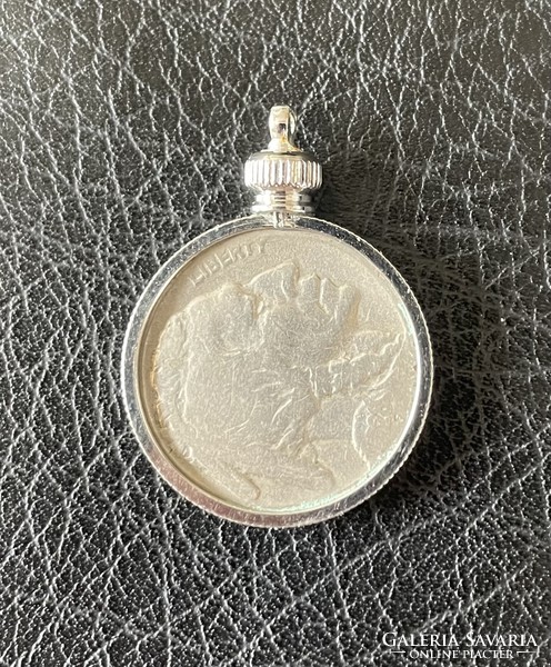 Buffalo nickel 5 cent usa coin pendant