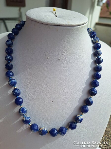 Faceted regalite necklace with 925 clasp