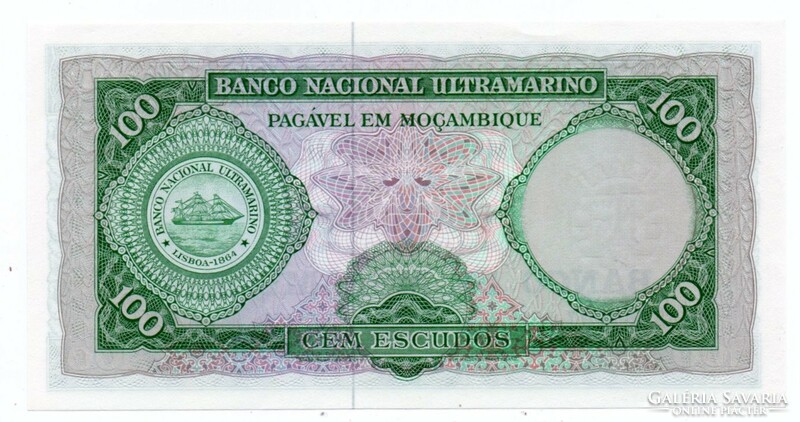 100   Escudos     1961     Mozambik
