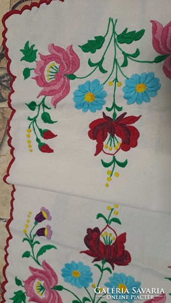 Kalocsai embroidered tablecloth 71x31cm