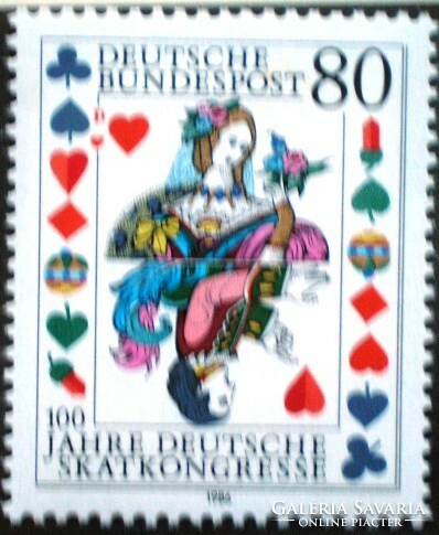 N1293 / Németország 1986 Kártyajáték Kongresszus bélyeg postatiszta