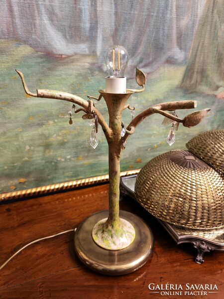 Unique art deco tree shaped lamps
