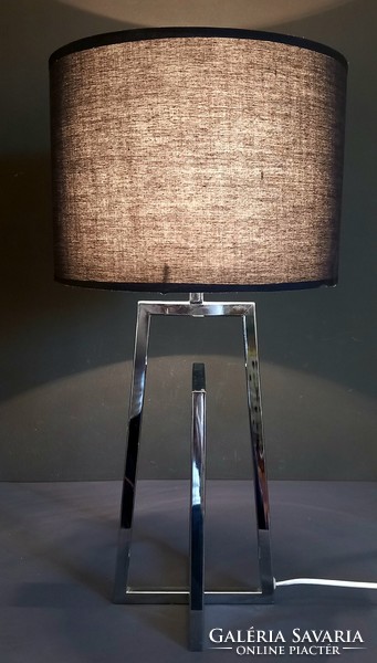 Huge Italy design chrome table lamp negotiable art deco