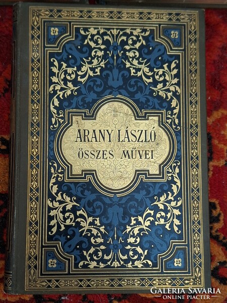 1900-All the works of László Arany-i.-Iv.-V- fragment! Collectors!! Round gold-plated cards!