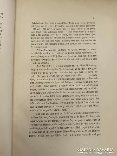 Antik könyv, Magyarország fejlődéséről, Rückblick. auf die jüngste Entwicklungs-Periode Ungarsn.1857