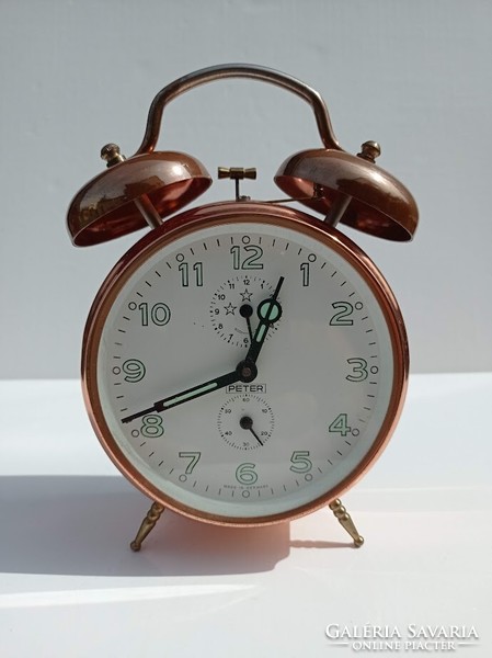 Peter German copper alarm clock