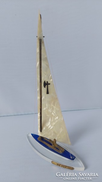 Retro plexiglass sailboat 