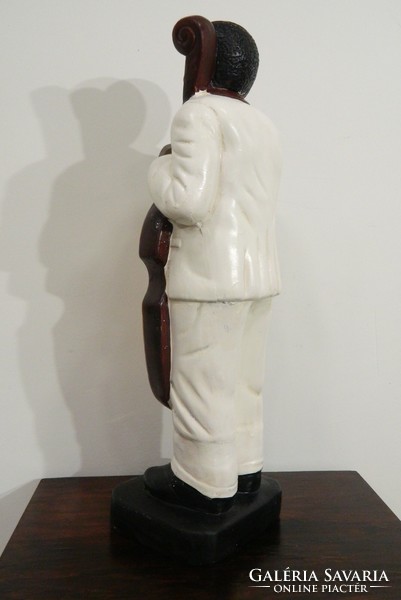 Large antique / art deco musician ceramic statue