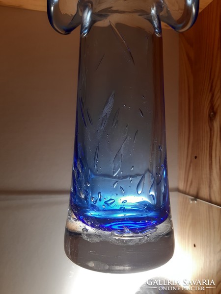 Czech skrdlovice karel wünsch bubble glass vase with 