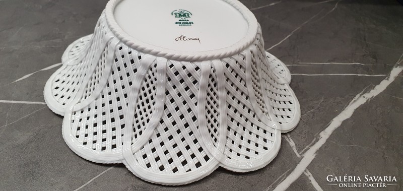 Beautiful porcelain tray with an openwork pattern