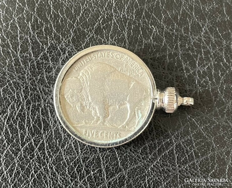 Buffalo nickel 5 cent USA fémpénz medál