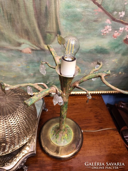 Unique art deco tree shaped lamps