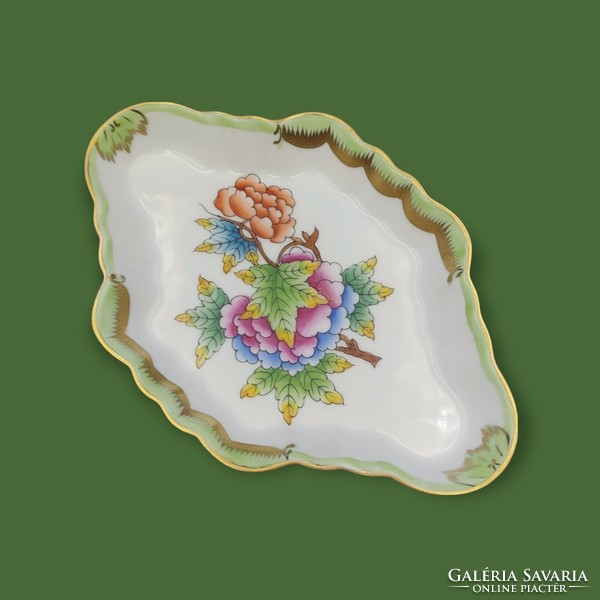 Herend porcelain jewelry holder bowl with Victoria pattern