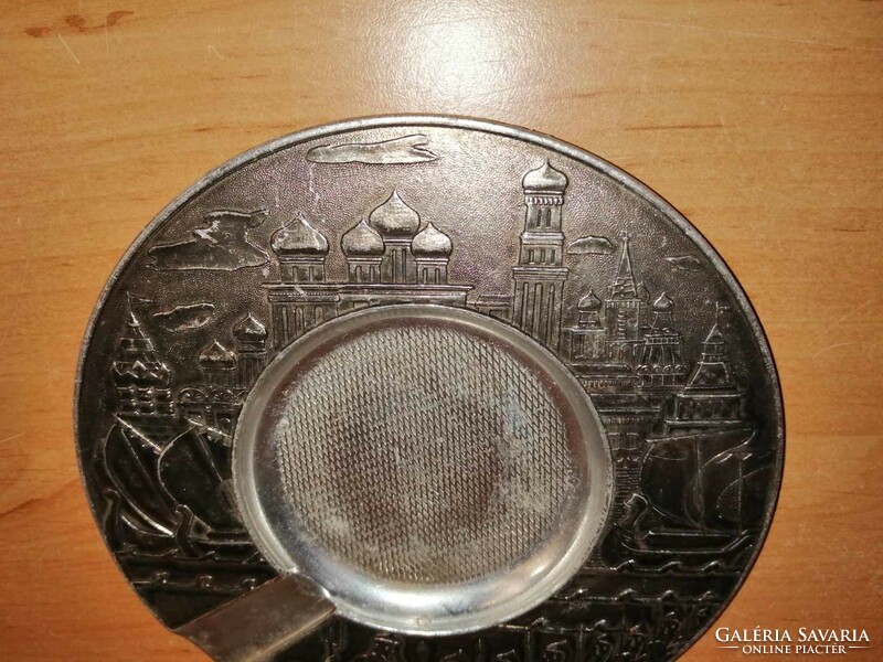 Régi orosz alumínium hamutál - átm. 13,8 cm (n)