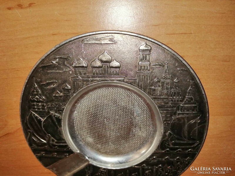 Old Russian aluminum ashtray - dia. 13.8 cm (n)