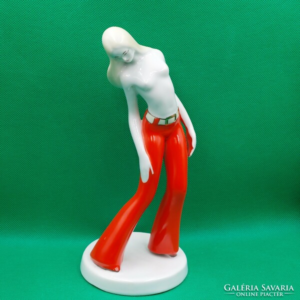 Rare collectible retro porcelain girl figure