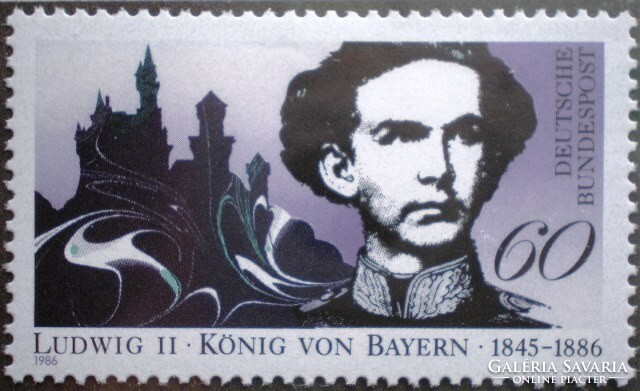 N1281 / Németország 1986 II. Ludwig bayerni király bélyeg postatiszta