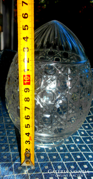 Antique crystal lamp shade polished glass