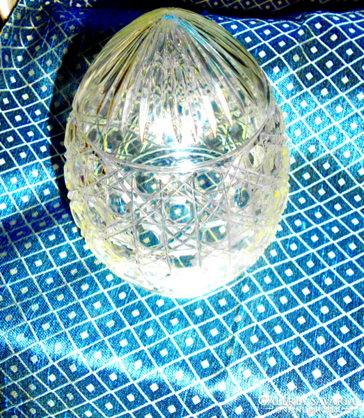 Antique crystal lamp shade polished glass