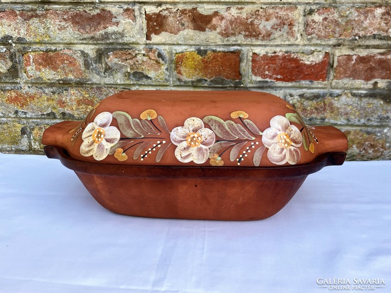 Herend majolica topf varma pot - earthenware pot - earthenware bowl - oven bowl - Roman bowl