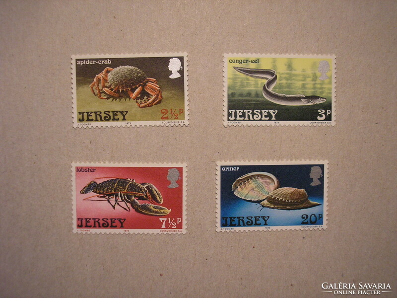 Jersey - Fauna,  tengeri állatok 1973