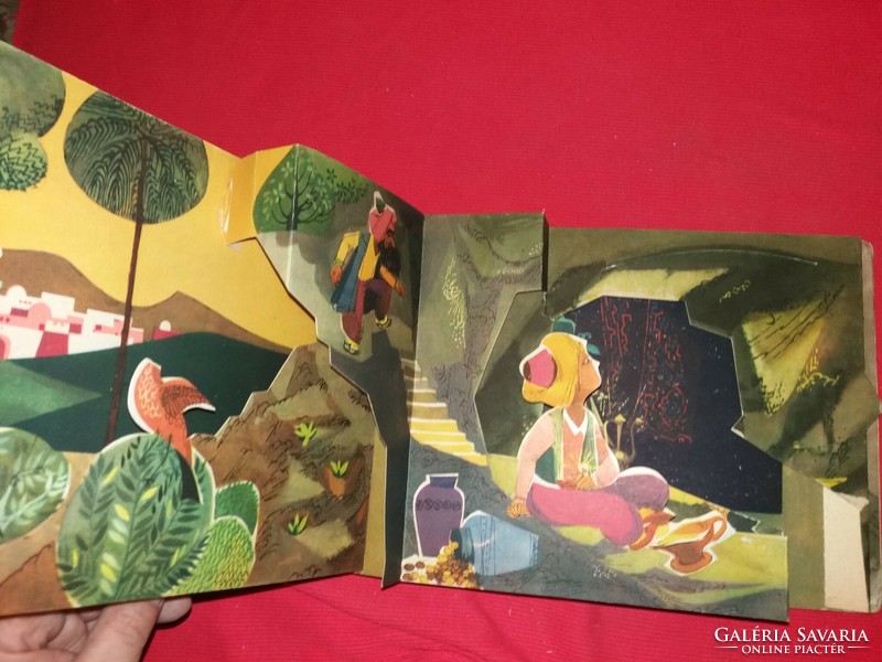 1963. Aladdin and the magic lamp spatial storybook 3d according to the pictures artia