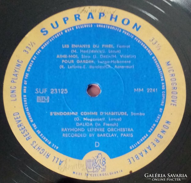 Dalida (1953) vinyl record for sale