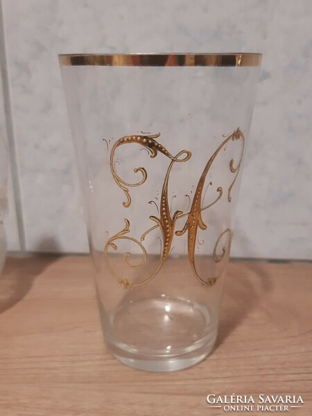 3 pieces of old glass in one