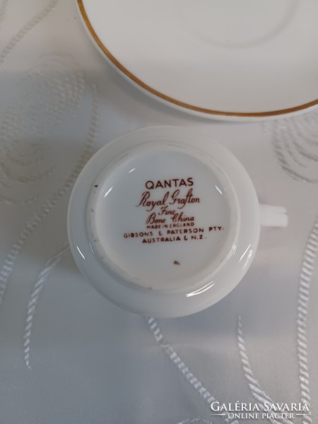 Qantas légitársaság.Royal Grafton porcelán kávés. 5 személyes.