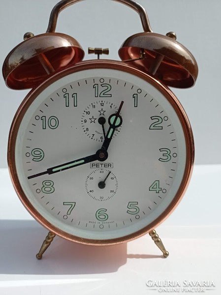 Peter German copper alarm clock