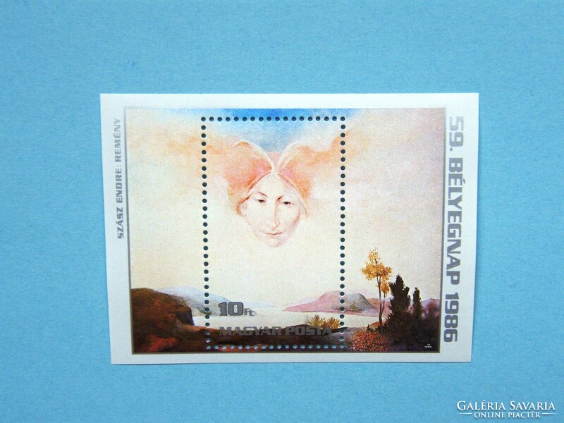 (B) 1986. 59. Stamp day block** - painting xxiii. - (Cat.: 300.-)