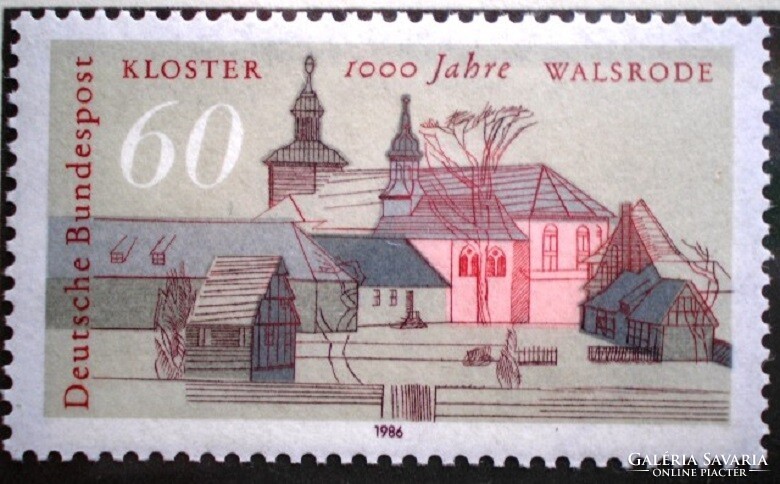 N1280 / Németország 1986 A Walsrode-székesegyház bélyeg postatiszta