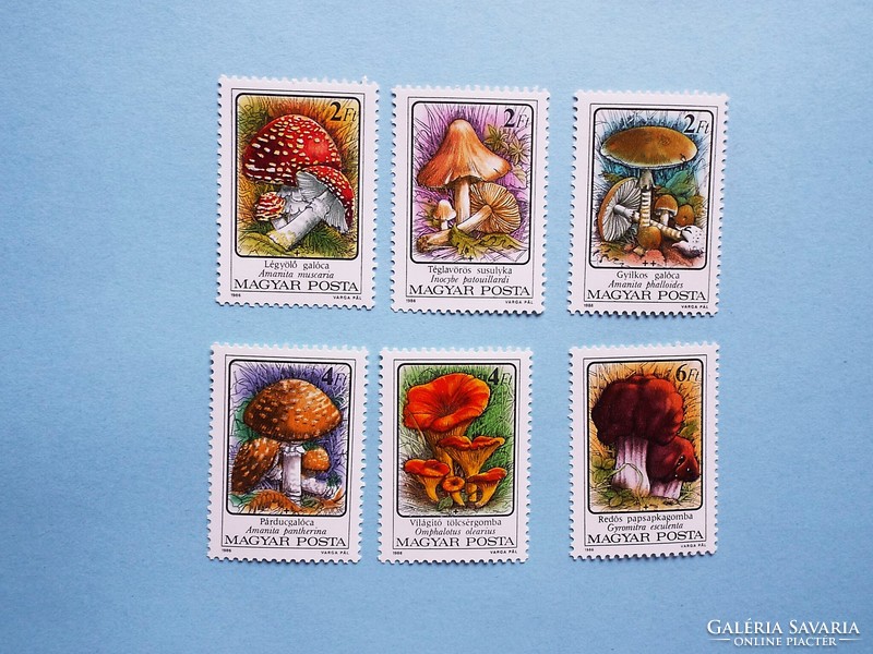 (B) 1986. Fungi ii. Row** - poisonous mushrooms - (cat.: 800.-)