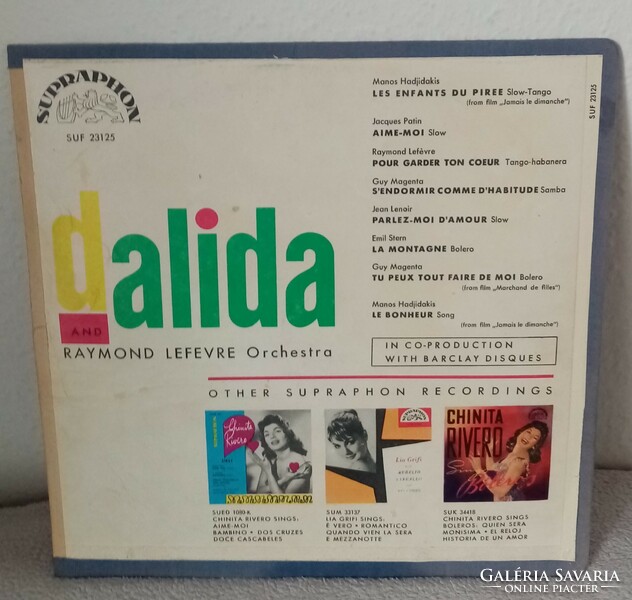 Dalida (1953-as) bakelit lemez eladó