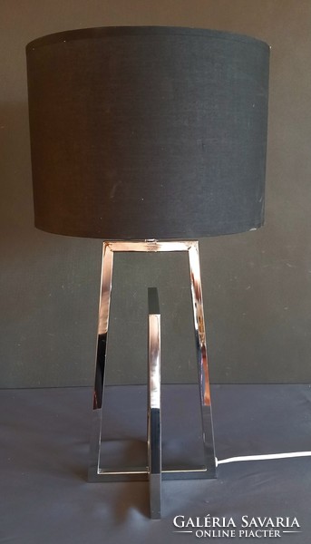 Huge Italy design chrome table lamp negotiable art deco