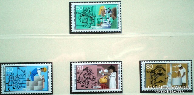 N1274-7 / Németország 1986 Ifjúságért bélyegsor postatiszta